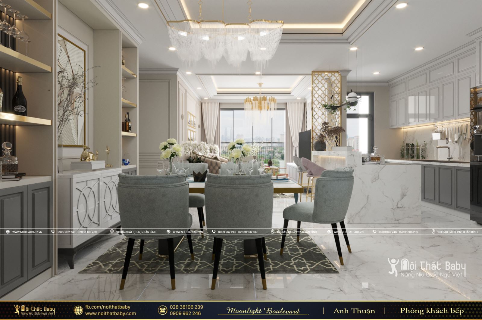 Tổng hợp các mẫu thiết kế nội thất chung cư Moonlight Boulevard